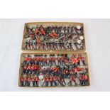 Metal Figures - Collection of various guards mainly Britains, gd with repainting