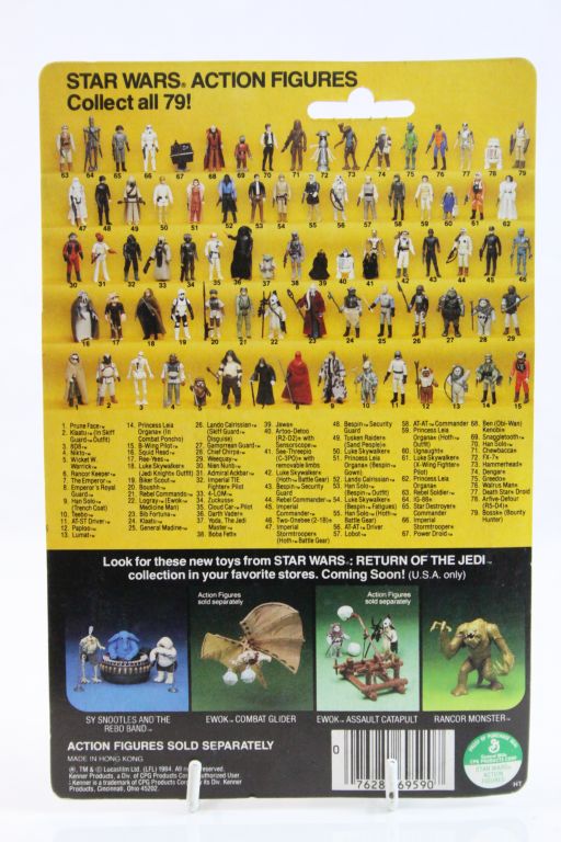 Star Wars - Carded Kenner Return of the Jedi Teebo figure, gd card, gd clear bubble - Image 6 of 7