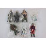 Star Wars - Seven 'baggies' figures with 'Made in Hong Kong' bags, one with unopened seal the others