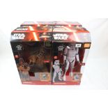 Star Wars - Four boxed Think Way Disney Star Wars Animatronic and Interactive figures to include