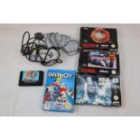 Retro Gaming - Four boxed games to include Nintendo NES Paperboy, Super Nintendo SNES NBA Jam TE,