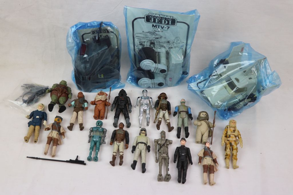 Star Wars - 17 Original figures (showing play wear) to include Lumat, Paploo, Han Solo, Gamorrean - Image 2 of 10