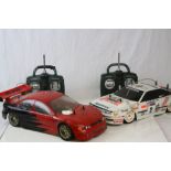 Two remote control cars to include a Toyota Supra and a Toyota Celica Lombard Rally together with