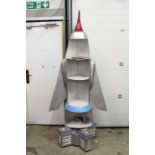 Large custom built Thunderbird 1 shop display (?) shelf, 6-7' in approx height