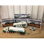 Four boxed Hess plastic haulage models to include Monster Truck