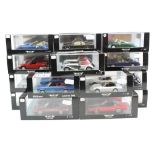 17 boxed / cased NEO 1:43 metal models to include Adler 2.5L Convertible, Alvis TE 21 DHC, Puma