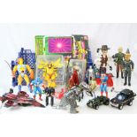 Group of circa 80/90s figures to include original Star Wars x 6, Thundercats Lion-O, Transformers