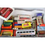 Collection of boxed and unboxed diecast buses to include Corgi, Lledo, Dinky. Matchbox, Budgie etc