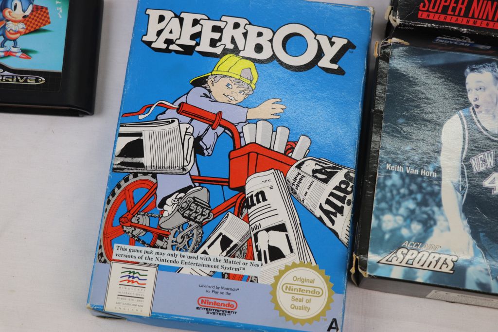 Retro Gaming - Four boxed games to include Nintendo NES Paperboy, Super Nintendo SNES NBA Jam TE, - Image 6 of 8