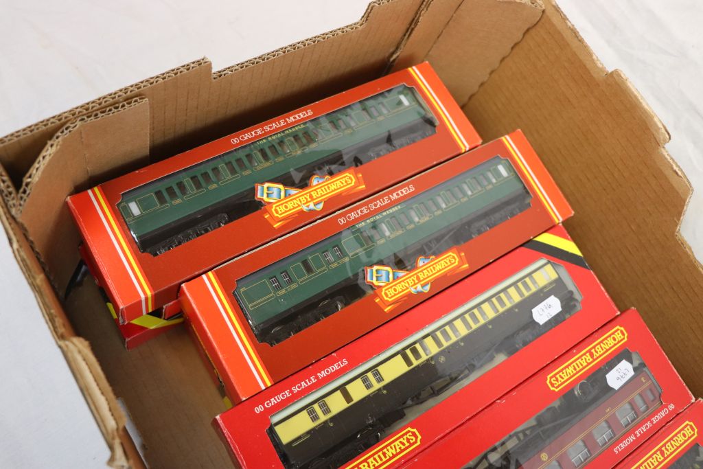 23 Boxed Hornby OO gauge items of rolling stock to include R423 LMS Brake 3rd Coach (Coronation - Image 3 of 4