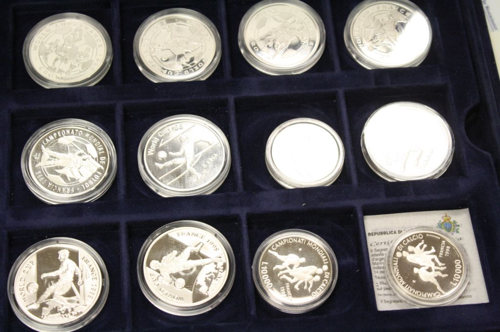 Boxed Westminster Mint "World Cup '98" Silver coin collection, comprising 35 coins with COA's - Image 2 of 2