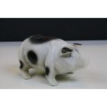 Cast iron saddleback pig moneybox