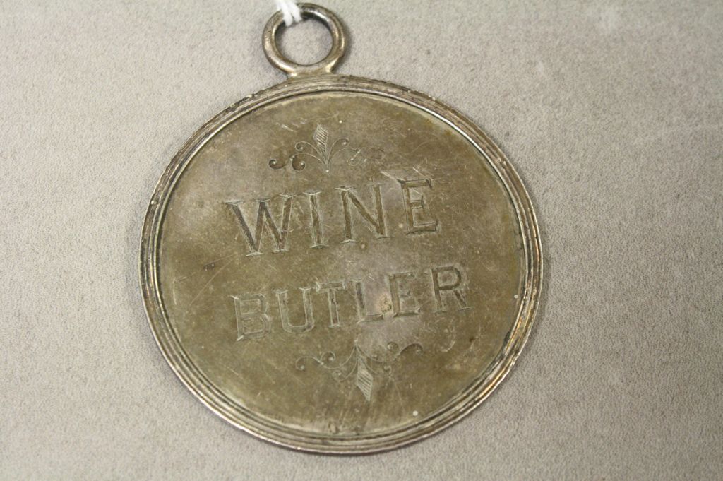 Elkington Silver Plated "Wine Butler" label, marked to reverse for "The Royal Steam Packet