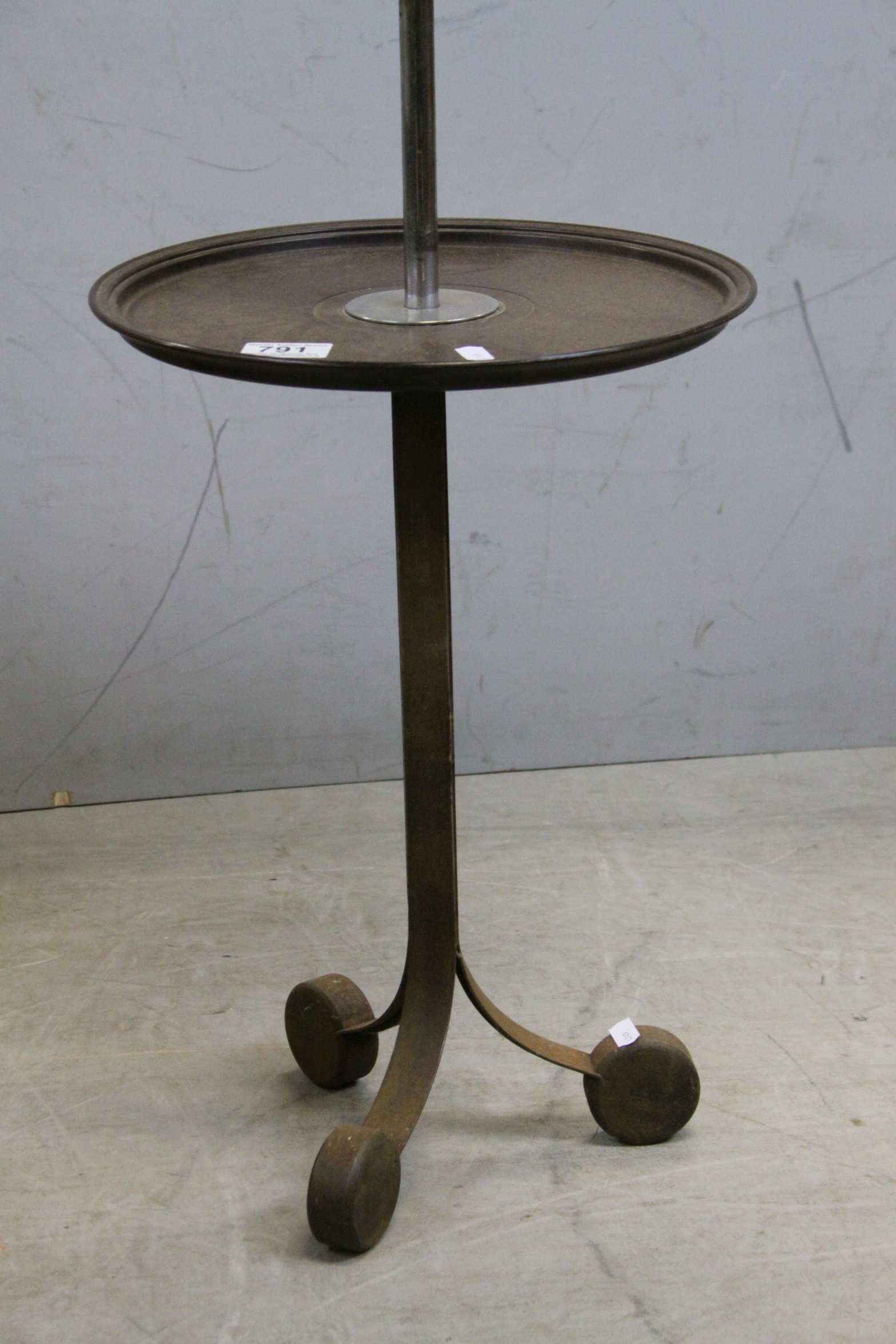 Retro Bakelite Top Circular Coffee Table, 60cms wide x 47cms high together with a Bakelite Two - Image 5 of 5