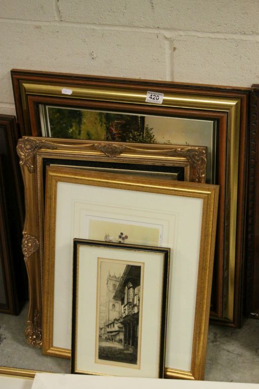 A group of paintings and prints to include a Philip Rickman limited edition print of a woodcock ,oil - Image 2 of 2