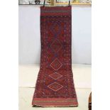 Hand Knotted Wool Meshwani Runner 270 x 66cm