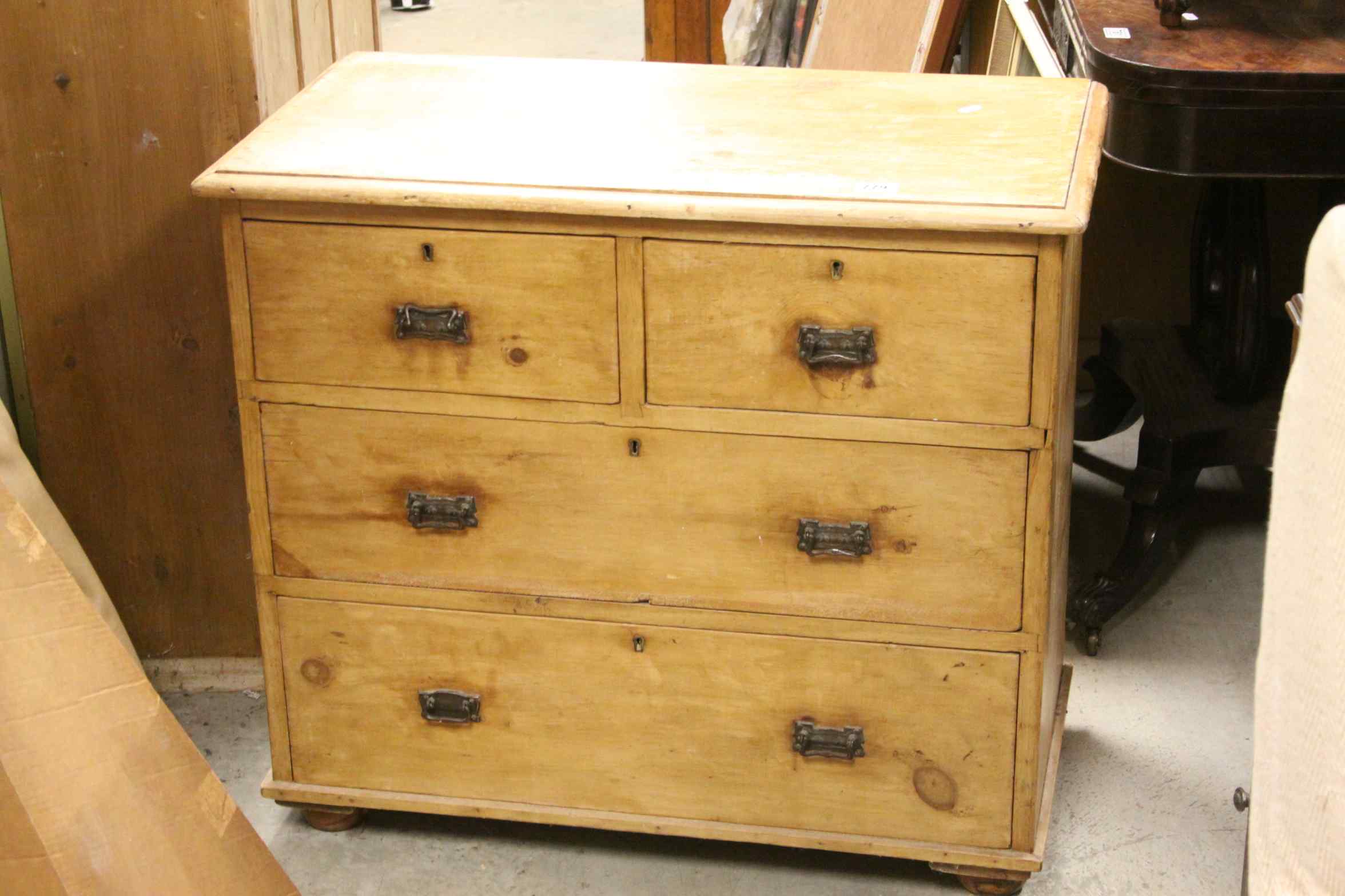 19th century Pine Chest of Drawers, 82cms wide