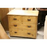 19th century Pine Chest of Drawers, 82cms wide