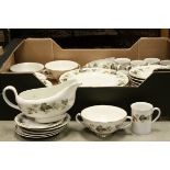 Royal Doulton Larchmont patterned part dinner service together with a quantity of plates, ceramics