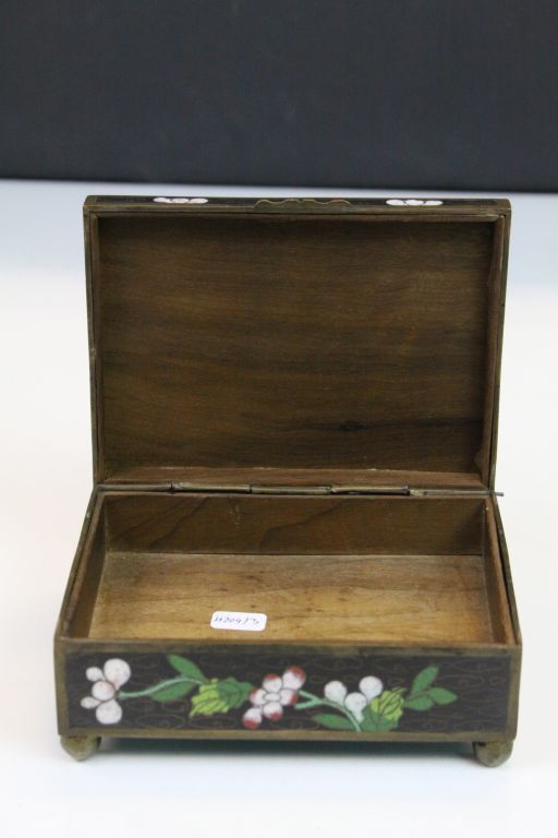 20th Century Cloisonné cigarette box - Image 3 of 3