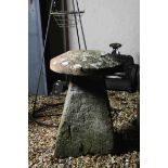 Staddle stone with Top, 72cms high
