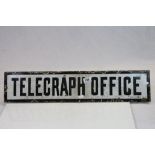 Vintage "Telegraph Office" Enamel sign, approx 71 x 15cm