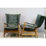 Pair of Mid 20th century Retro Wingback Armchairs