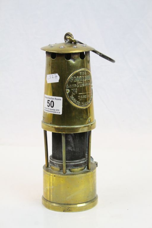 A vintage Eccles of Manchester THE PROTECTOR miners lamp. - Image 3 of 3