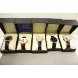 Five boxed Gents Gianni Sabatini Quartz Wristwatches