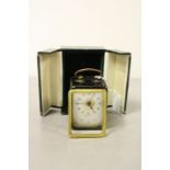 Veglia carriage clock with alarm, made in Italy