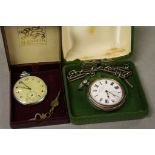 Vintage top wind 15 jewel Pocket watch, marked "Walker" to dial with sub dial at the six position