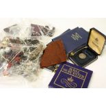 Collection of mixed vintage costume jewellery & other items to include Silver