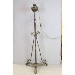Victorian Brass Telescopic Standard Oil Lamp converted to Electric