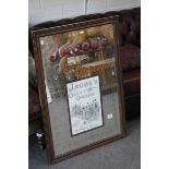 Advertising - Wooden Framed ' Jacob's Cream Crackers ' Mirror, 89cms x 63cms