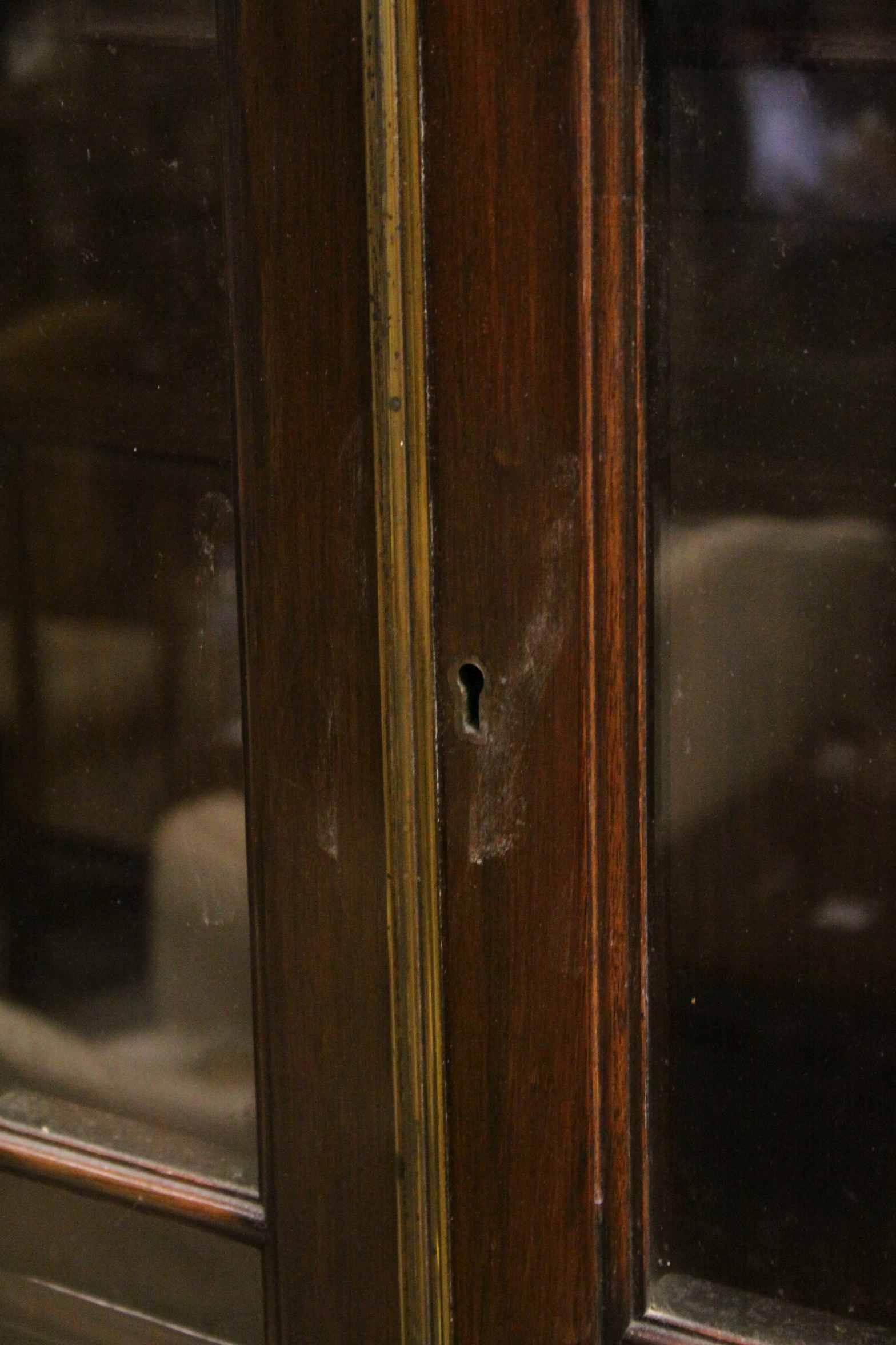 19th century Mahogany Display Cabinet, the upper and lower sections both with Twin Astragel Glazed - Image 6 of 6