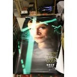 A large Star Wars banner THE FORCES AWAKENS.