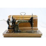 Wooden cased Frister & Rossmann Sewing machine