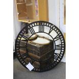 Large Wrought Iron Clock Face (bought from Bristol Omnibus Co. in the late 1970's after the