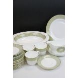 Royal Doulton sonnet part dinner service, cups, saucers, plates, serving dish etc