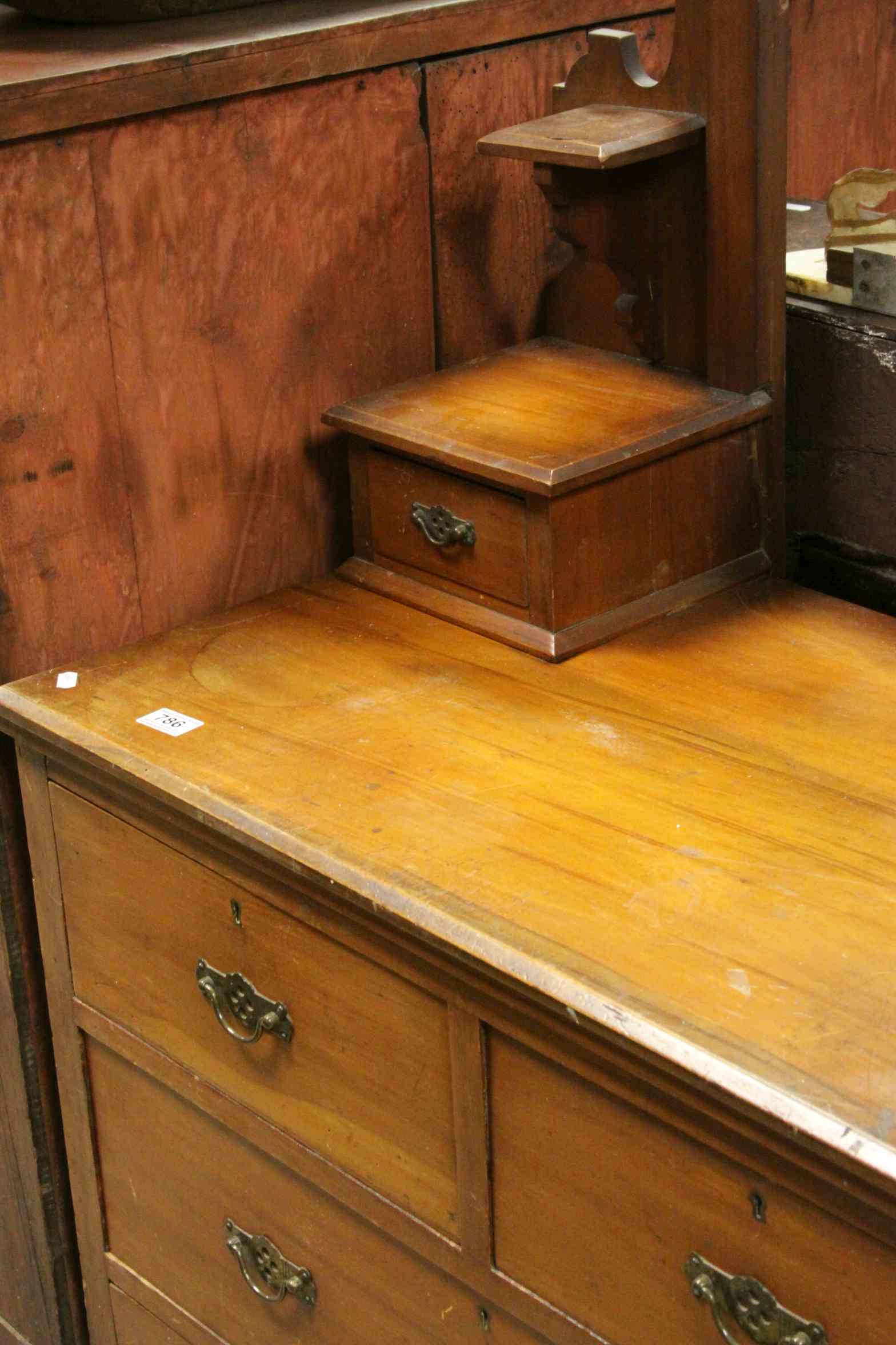 Edwardian Walnut Chest of Two Short over Two Long Drawers, 93cms wide x 86cms high1 - Image 2 of 3