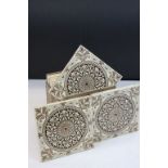 14 Art Nouveau patterned ceramic tiles