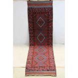 Hand Knotted Wool Meshwani runner 243 x 61cm