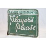 Vintage "Player's Please" Tinplate Advertising sign, measures approx 61 x 51cm