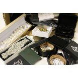 Box of modern costume jewellery mostly boxed