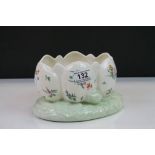 Vintage Clarice Cliff ceramic centrepiece with Floral decoration a reproduction of "Olde Bristol