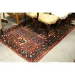 Red Ground Persian Rug, 206cms x 130cms