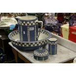 Royal Doulton Virginia patterned wash stand set to include jug, bowl etc