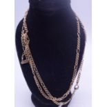 30" gold coloured necklace 25 grams