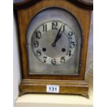 Arched topped 8 day clock, Edwardian period, bracket clock design