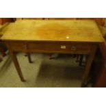 19 th century mahogany side table with a single drawer to the front